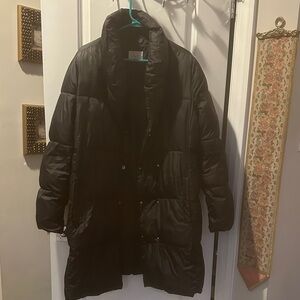 LOFT Black Puffer Coat